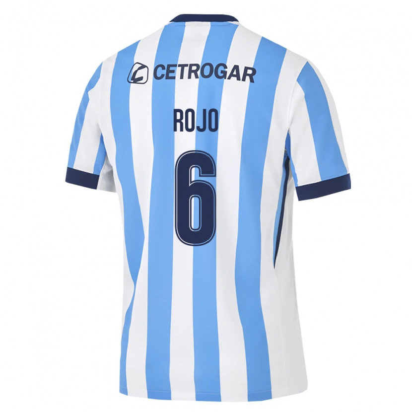Danxen Hombre Camiseta Marcos Rojo #6 Azul Claro Blanco Negro 1ª Equipación 2026/27 La Camisa México