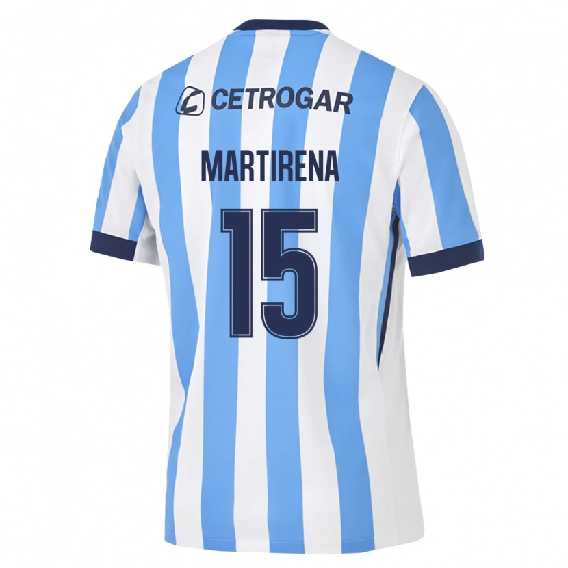 Danxen Hombre Camiseta Gastón Martirena #15 Azul Claro Blanco Negro 1ª Equipación 2026/27 La Camisa México