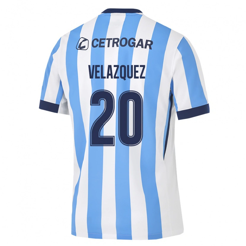 Danxen Hombre Camiseta Joán Velazquez #20 Azul Claro Blanco Negro 1ª Equipación 2026/27 La Camisa México