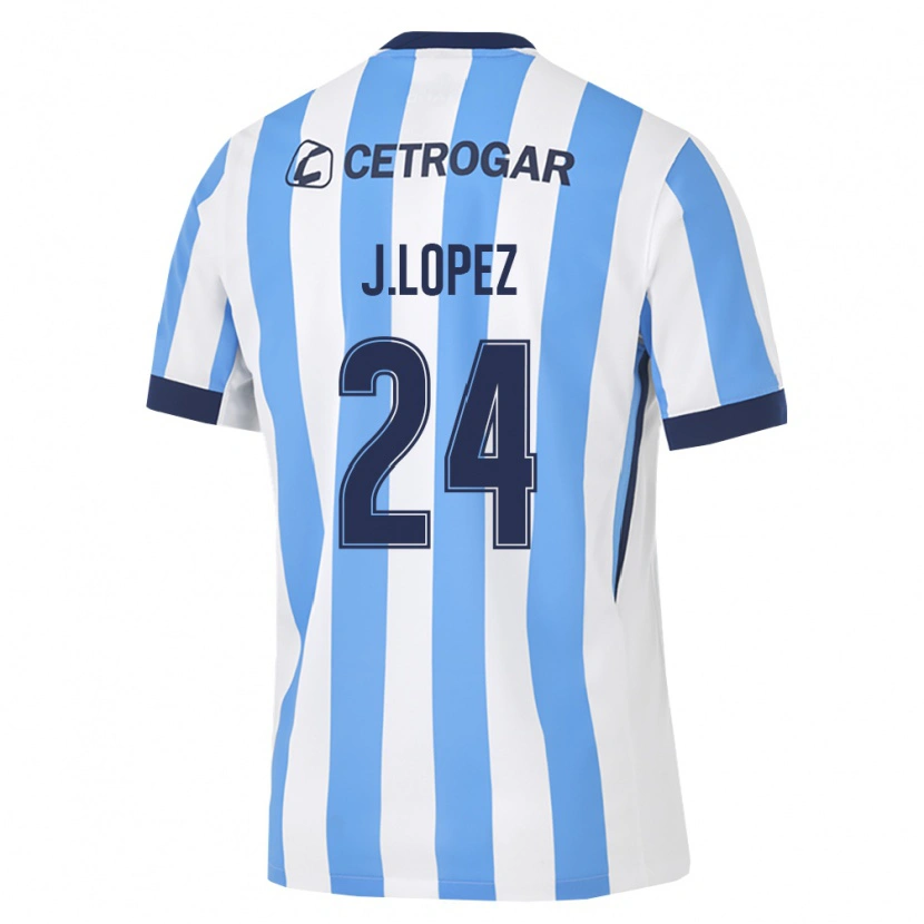 Danxen Hombre Camiseta Julian Lopez #24 Azul Claro Blanco Negro 1ª Equipación 2026/27 La Camisa México