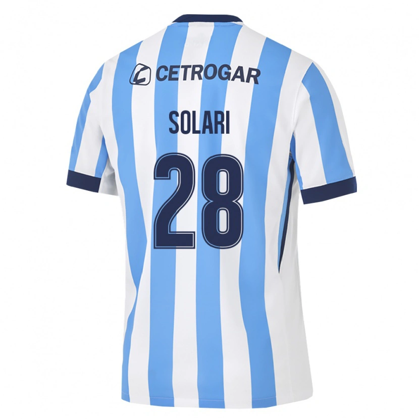 Danxen Hombre Camiseta Santiago Solari #28 Azul Claro Blanco Negro 1ª Equipación 2026/27 La Camisa México