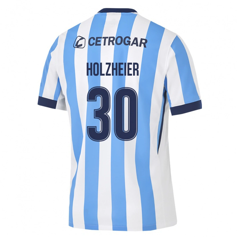 Danxen Hombre Camiseta Agostina Holzheier #30 Azul Claro Blanco Negro 1ª Equipación 2026/27 La Camisa México