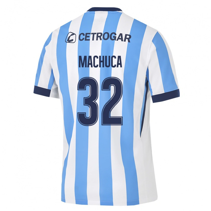 Danxen Hombre Camiseta Elias Machuca #32 Azul Claro Blanco Negro 1ª Equipación 2026/27 La Camisa México