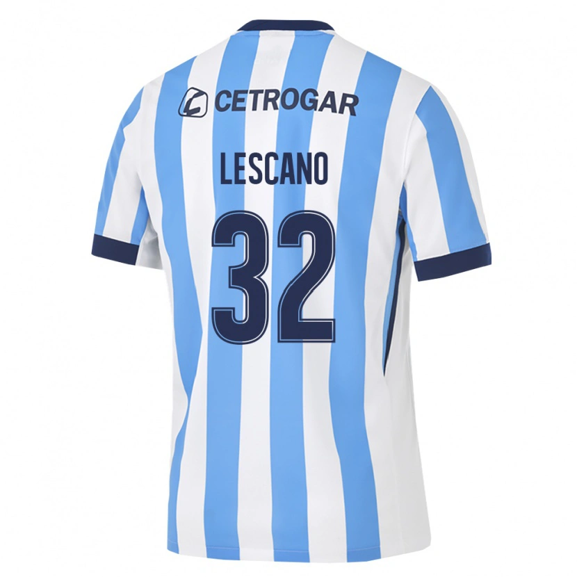 Danxen Hombre Camiseta Macarena Lescano #32 Azul Claro Blanco Negro 1ª Equipación 2026/27 La Camisa México