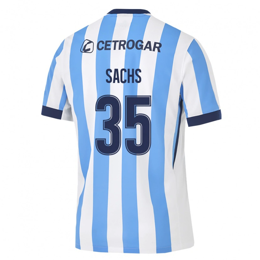 Danxen Hombre Camiseta Adriana Sachs #35 Azul Claro Blanco Negro 1ª Equipación 2026/27 La Camisa México