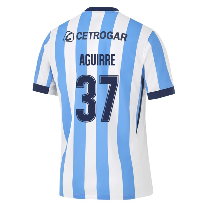 Danxen Hombre Camiseta Santino Aguirre #37 Azul Claro Blanco Negro 1ª Equipación 2026/27 La Camisa México