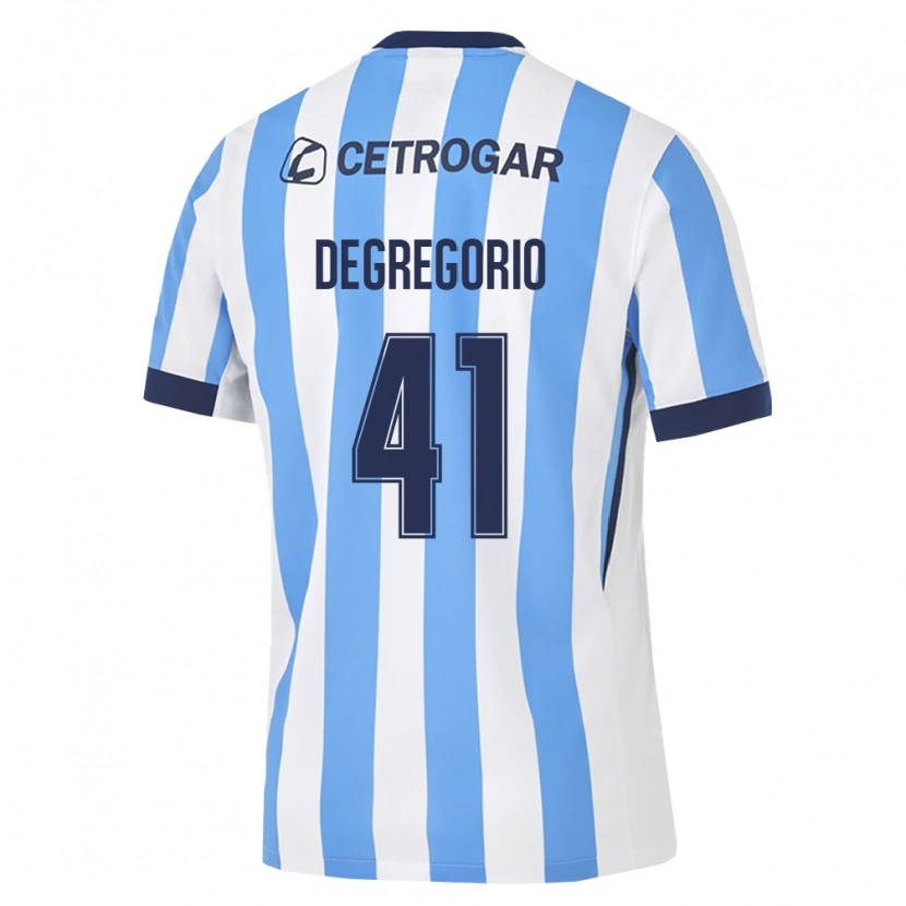 Danxen Hombre Camiseta Ramiro Degregorio #41 Azul Claro Blanco Negro 1ª Equipación 2026/27 La Camisa México
