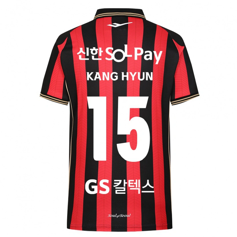 Danxen Hombre Camiseta Kang-Hyun Kim #15 Rojo Blanco Negro 1ª Equipación 2026/27 La Camisa México