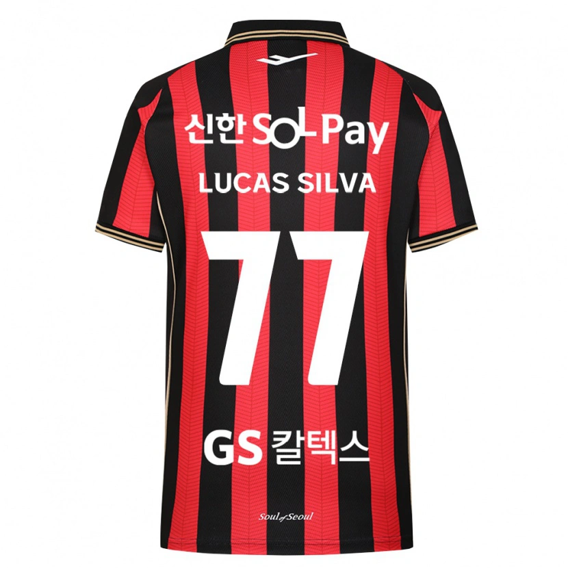 Danxen Hombre Camiseta Lucas Silva #77 Rojo Blanco Negro 1ª Equipación 2026/27 La Camisa México