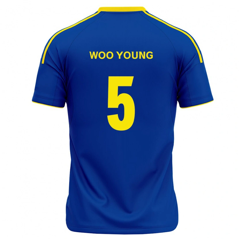 Danxen Hombre Camiseta Woo-Young Jung #5 Azul Real Amarillo 1ª Equipación 2026/27 La Camisa México