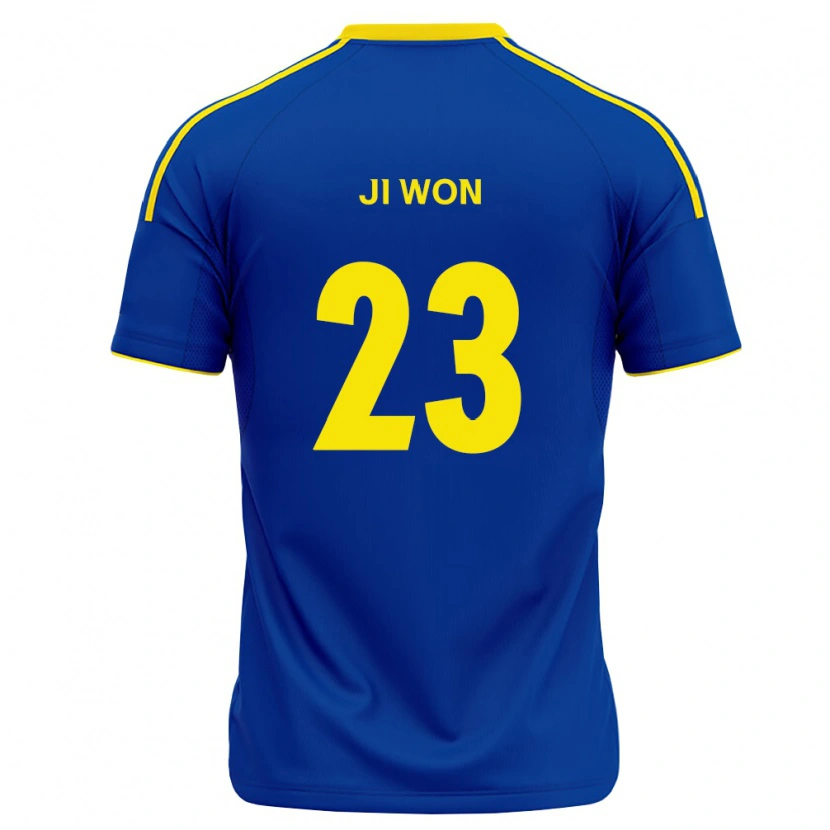 Danxen Hombre Camiseta Ji-Won Moon #23 Azul Real Amarillo 1ª Equipación 2026/27 La Camisa México