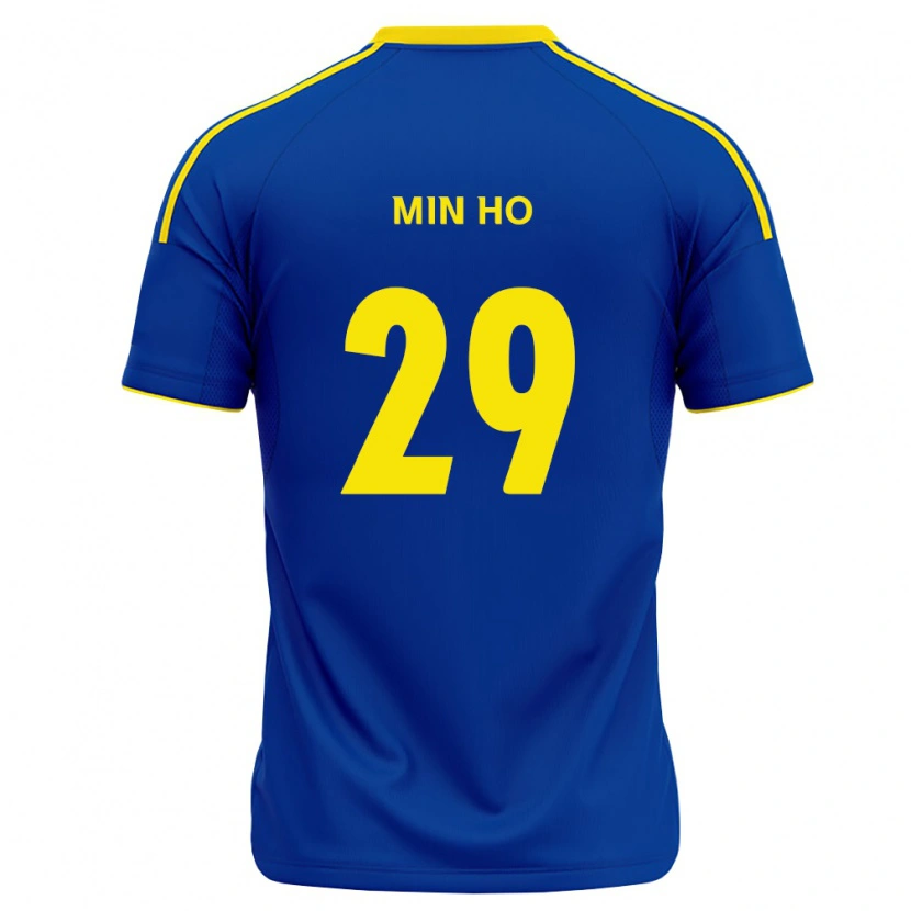 Danxen Hombre Camiseta Min-Ho Yeo #29 Azul Real Amarillo 1ª Equipación 2026/27 La Camisa México
