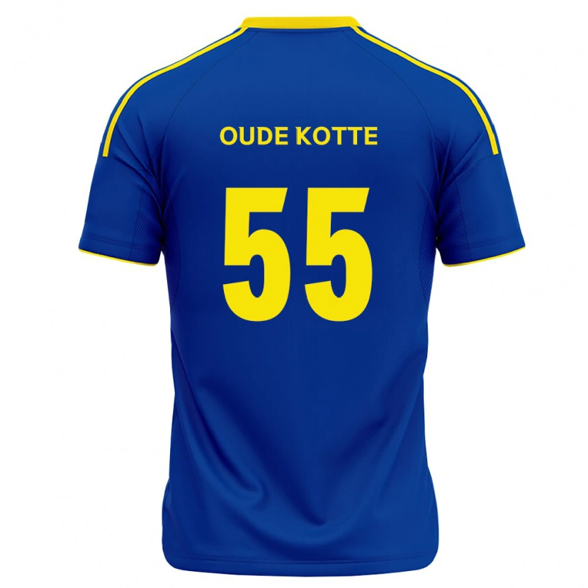 Danxen Hombre Camiseta Thomas Oude Kotte #55 Azul Real Amarillo 1ª Equipación 2026/27 La Camisa México