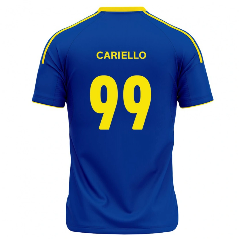 Danxen Hombre Camiseta Yago Cariello #99 Azul Real Amarillo 1ª Equipación 2026/27 La Camisa México