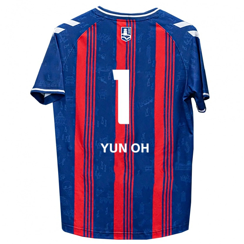 Danxen Hombre Camiseta Yun-Oh Lee #1 Azul Rojo Blanco 1ª Equipación 2026/27 La Camisa México