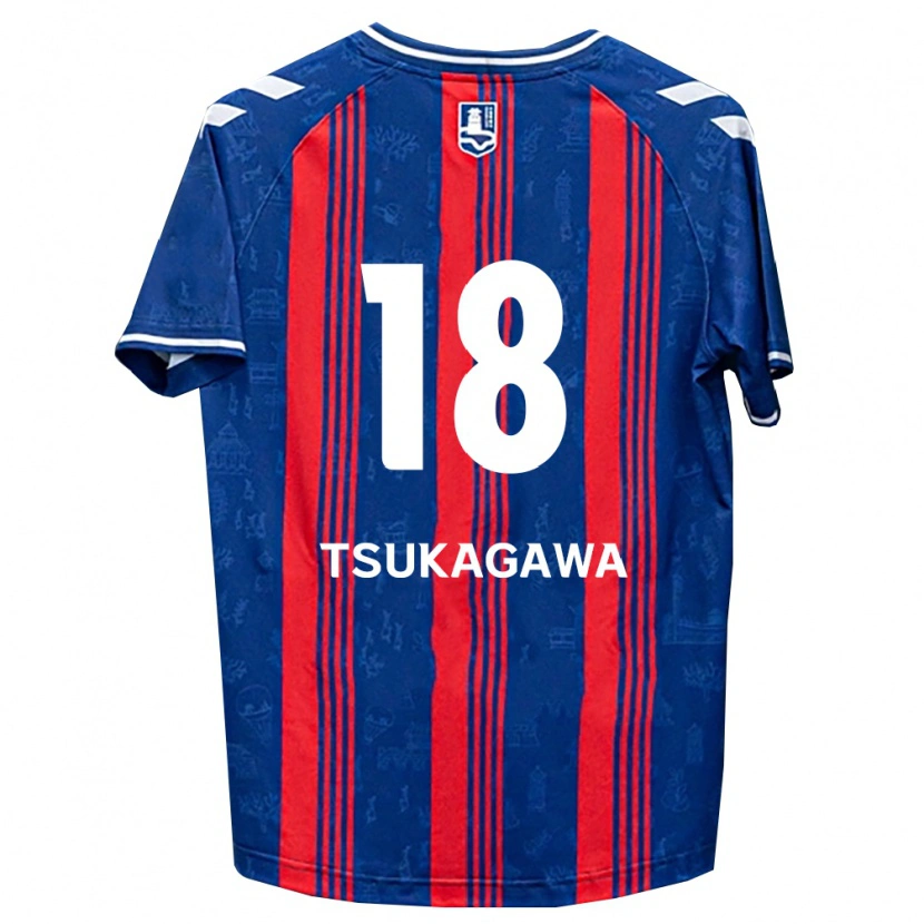Danxen Hombre Camiseta Koki Tsukagawa #18 Azul Rojo Blanco 1ª Equipación 2026/27 La Camisa México