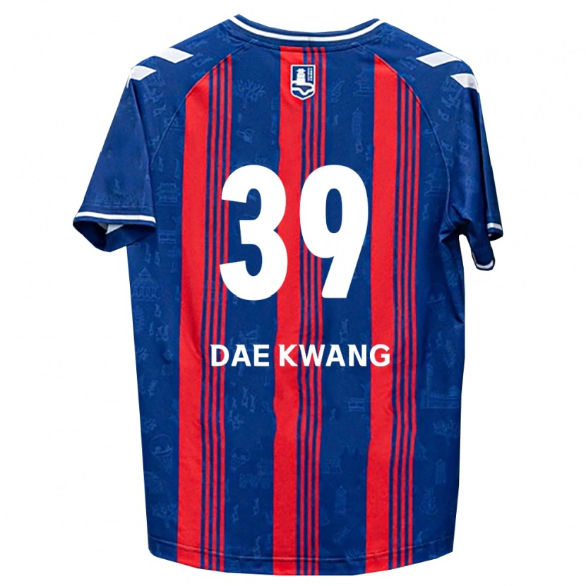Danxen Hombre Camiseta Dae-Kwang Lee #39 Azul Rojo Blanco 1ª Equipación 2026/27 La Camisa México