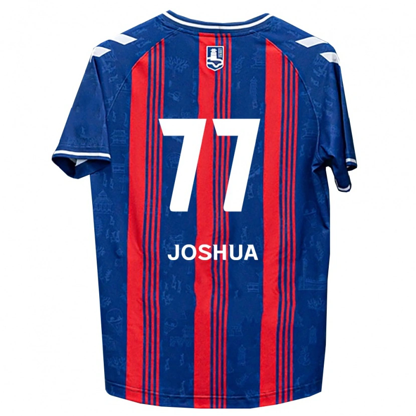 Danxen Hombre Camiseta Joshua Eui-Jin Chung #77 Azul Rojo Blanco 1ª Equipación 2026/27 La Camisa México