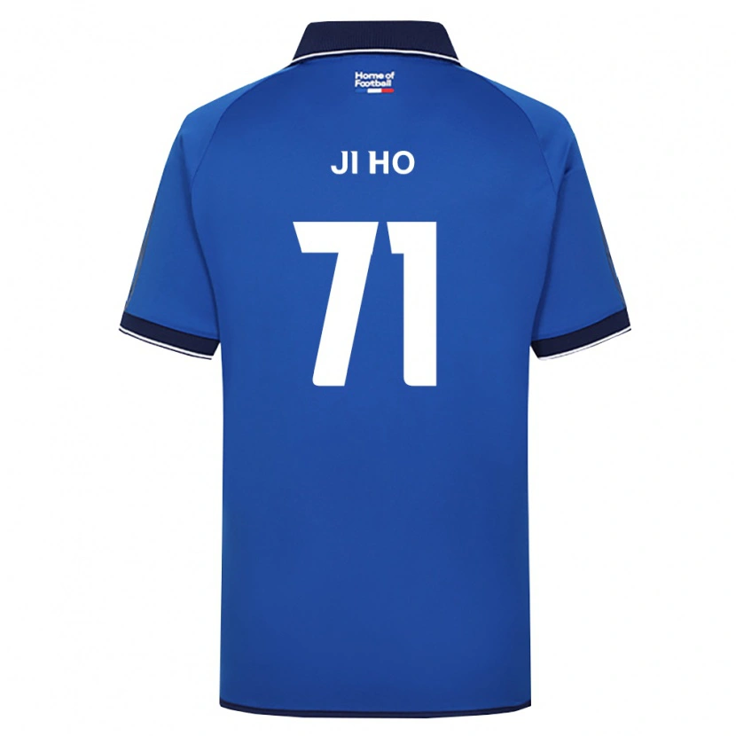 Danxen Hombre Camiseta Ji-Ho Kim #71 Azul Real Blanco Rojo 1ª Equipación 2026/27 La Camisa México