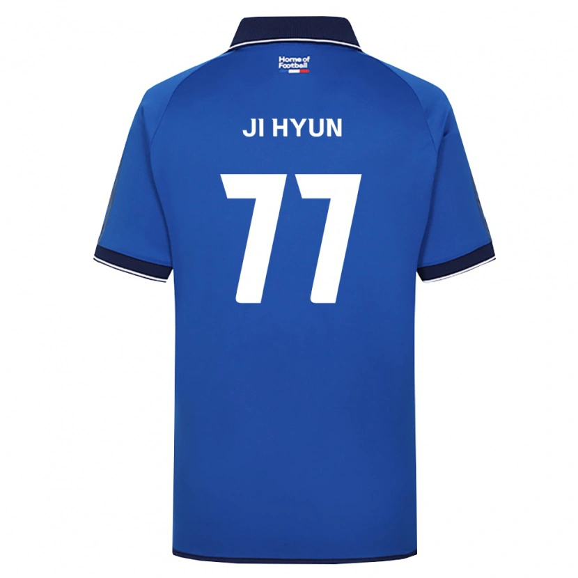 Danxen Hombre Camiseta Ji-Hyun Kim #77 Azul Real Blanco Rojo 1ª Equipación 2026/27 La Camisa México