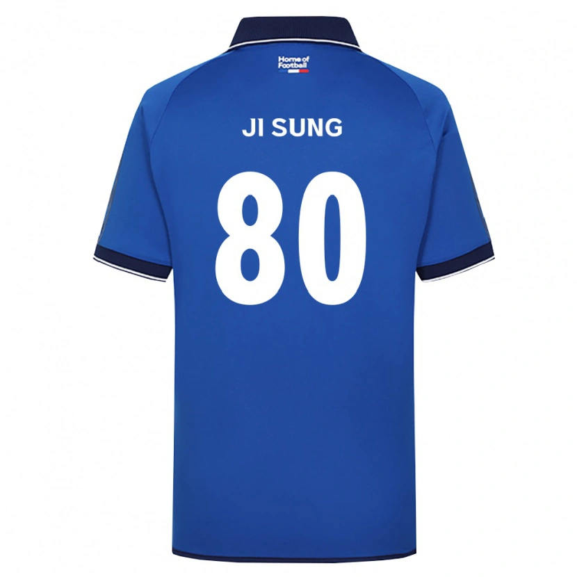 Danxen Hombre Camiseta Ji-Sung Kim #80 Azul Real Blanco Rojo 1ª Equipación 2026/27 La Camisa México