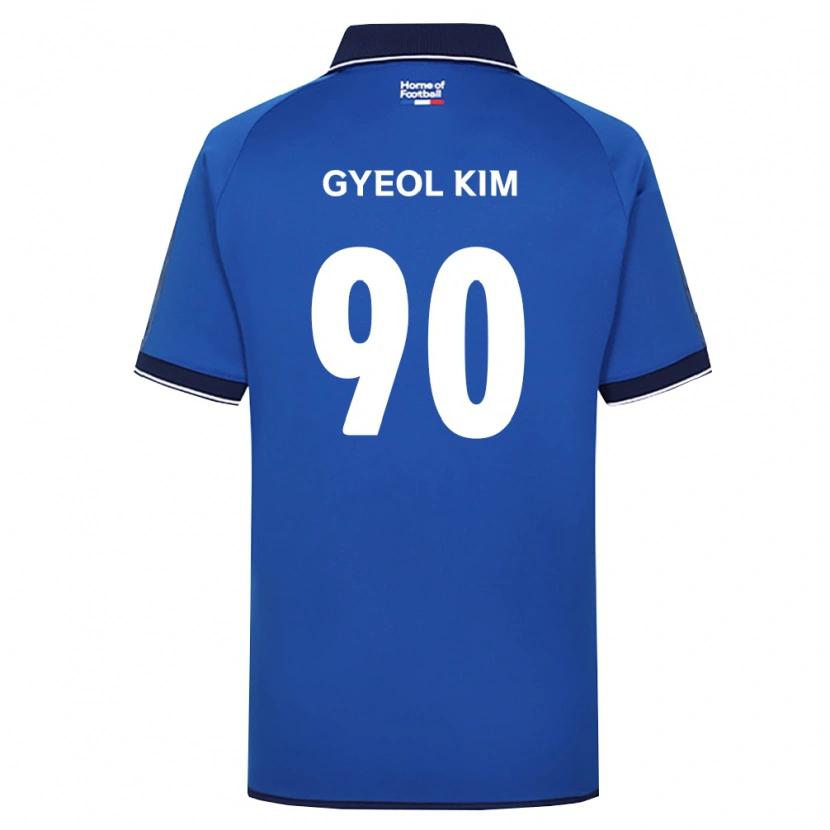 Danxen Hombre Camiseta Gyeol Kim #90 Azul Real Blanco Rojo 1ª Equipación 2026/27 La Camisa México