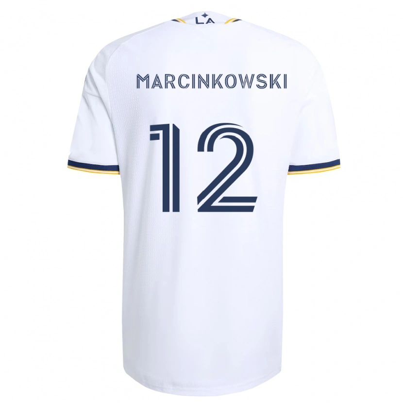 Danxen Hombre Camiseta Jt Marcinkowski #12 Azul Amarillo Y Blanco 1ª Equipación 2026/27 La Camisa México