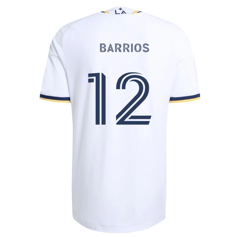 Danxen Hombre Camiseta Michael Barrios #12 Azul Amarillo Y Blanco 1ª Equipación 2026/27 La Camisa México