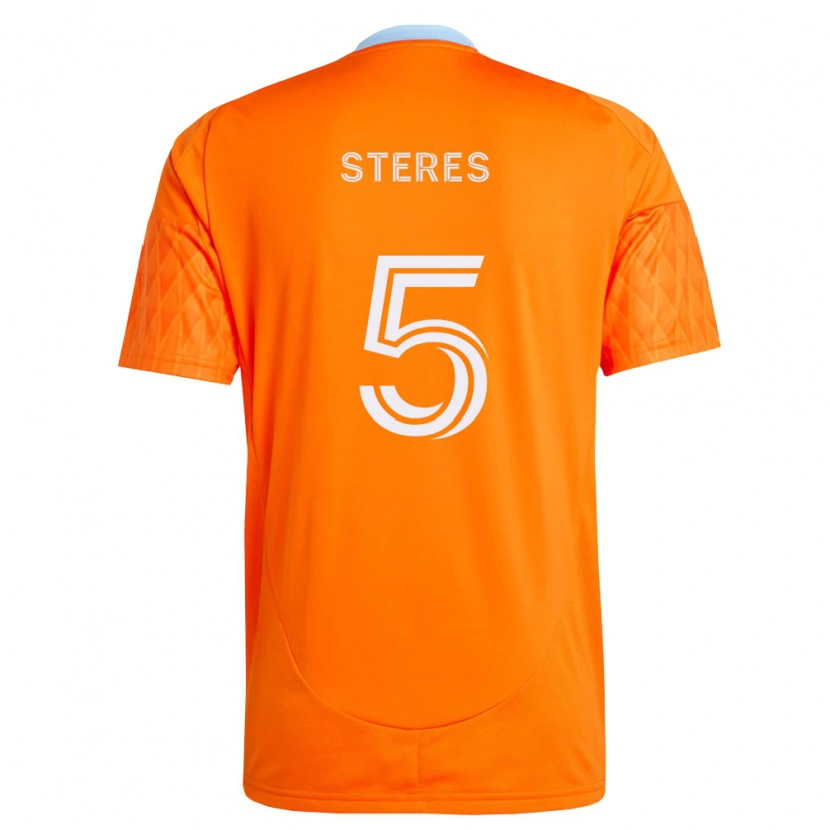 Danxen Hombre Camiseta Daniel Steres #5 Naranja Blanco 1ª Equipación 2026/27 La Camisa México