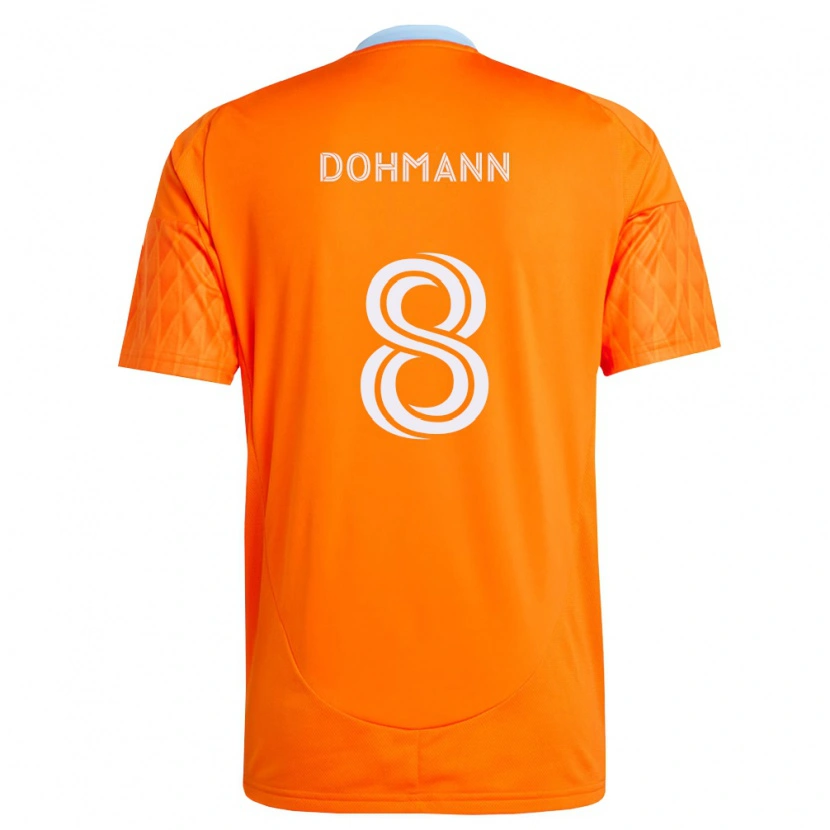 Danxen Hombre Camiseta Gustavo Abreu Dohmann #8 Naranja Blanco 1ª Equipación 2026/27 La Camisa México