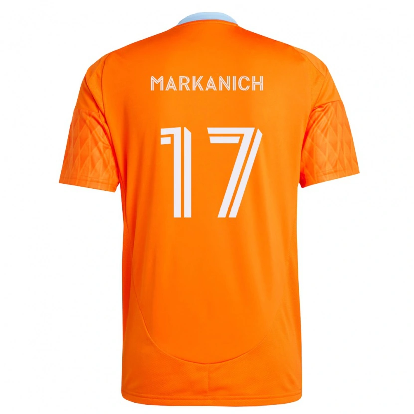 Danxen Hombre Camiseta Nick Markanich #17 Naranja Blanco 1ª Equipación 2026/27 La Camisa México