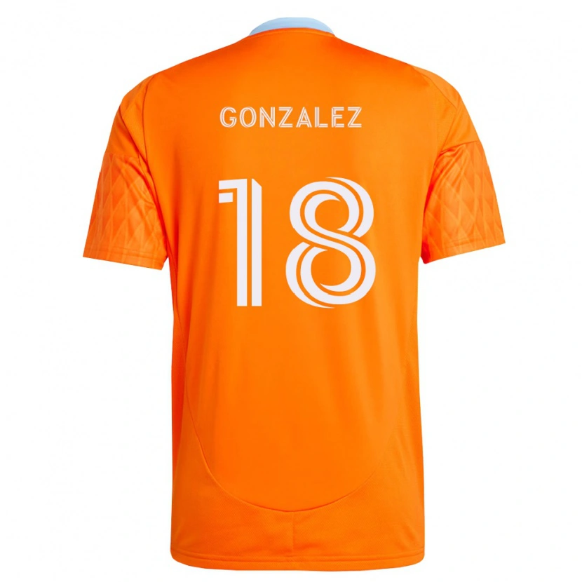 Danxen Hombre Camiseta Diego Gonzalez #18 Naranja Blanco 1ª Equipación 2026/27 La Camisa México