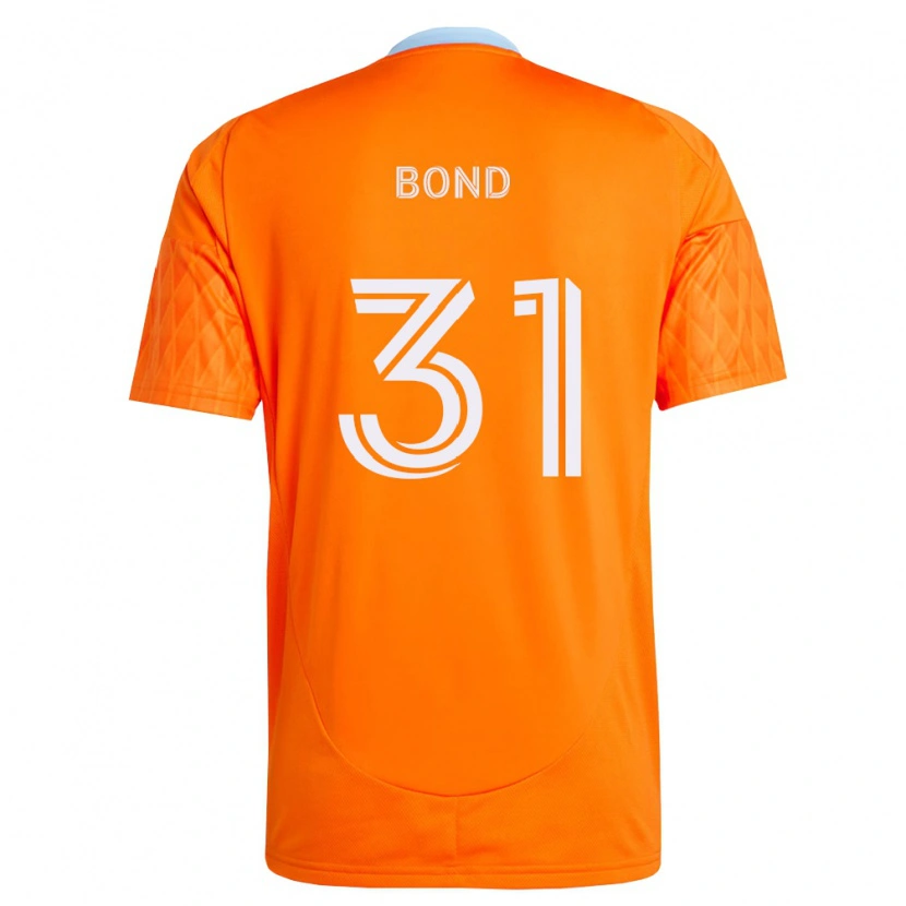 Danxen Hombre Camiseta Jonathan Bond #31 Naranja Blanco 1ª Equipación 2026/27 La Camisa México