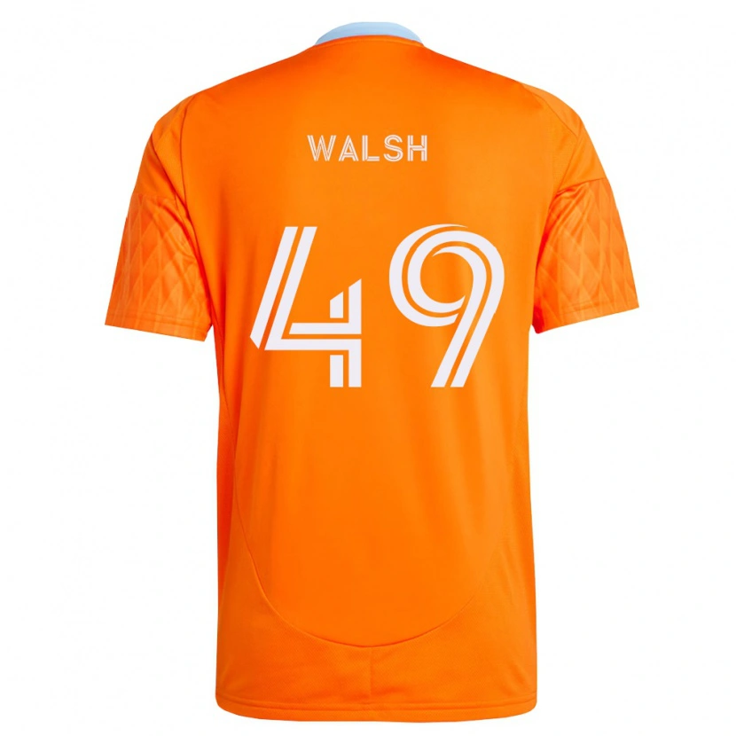 Danxen Hombre Camiseta Kian Walsh #49 Naranja Blanco 1ª Equipación 2026/27 La Camisa México
