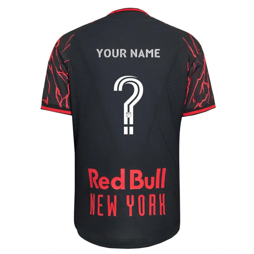 Danxen Hombre Camiseta Su Nombre #0 Rojo Negro Blanco 1ª Equipación 2026/27 La Camisa México