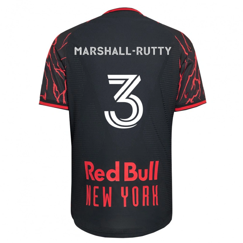Danxen Hombre Camiseta Jahkeele Marshall-Rutty #3 Rojo Negro Blanco 1ª Equipación 2026/27 La Camisa México