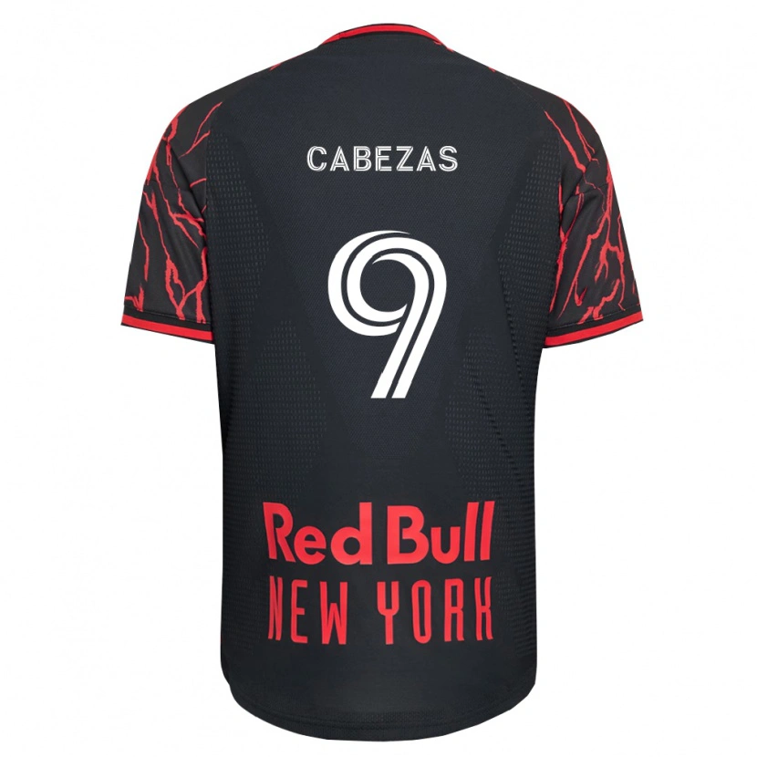Danxen Hombre Camiseta Jorge Cabezas #9 Rojo Negro Blanco 1ª Equipación 2026/27 La Camisa México