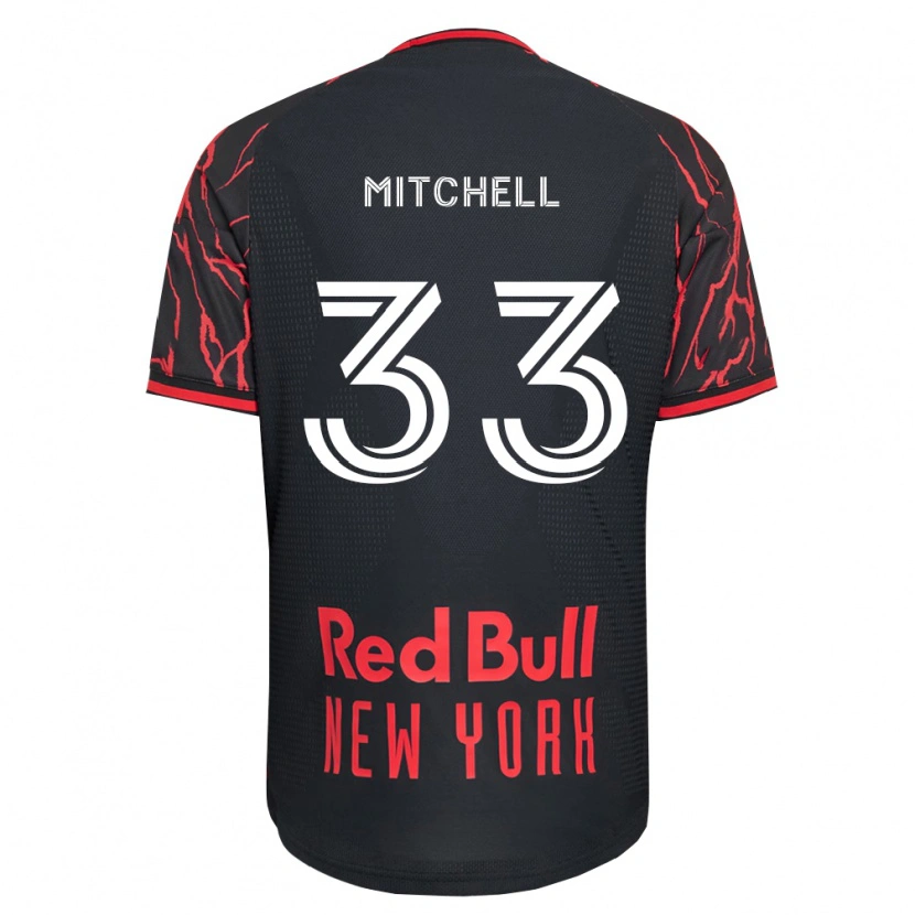 Danxen Hombre Camiseta Roald Mitchell #33 Rojo Negro Blanco 1ª Equipación 2026/27 La Camisa México