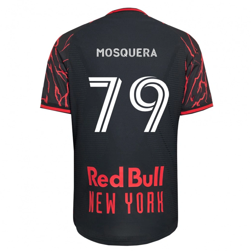 Danxen Hombre Camiseta Rafael Mosquera #79 Rojo Negro Blanco 1ª Equipación 2026/27 La Camisa México