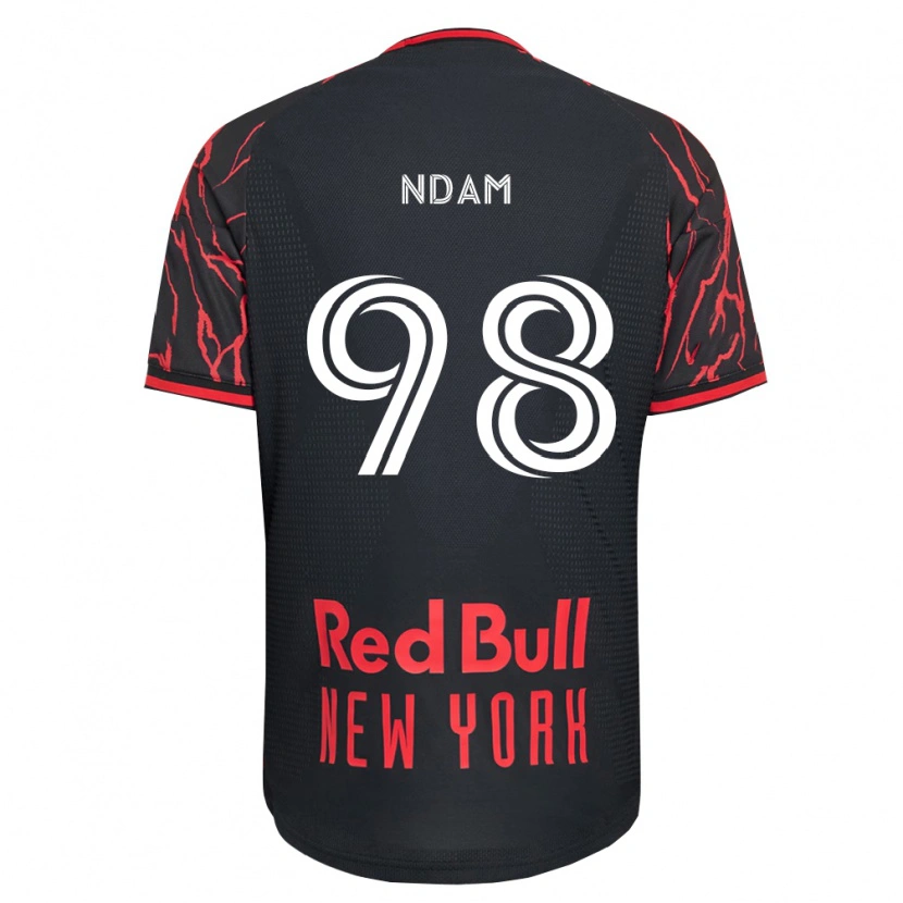 Danxen Hombre Camiseta Hassan Ndam #98 Rojo Negro Blanco 1ª Equipación 2026/27 La Camisa México