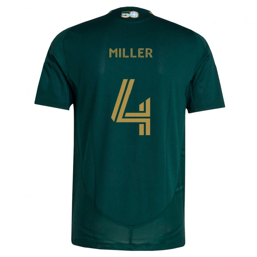 Danxen Hombre Camiseta Kamal Miller #4 Verde Oscuro Marrón 1ª Equipación 2026/27 La Camisa México
