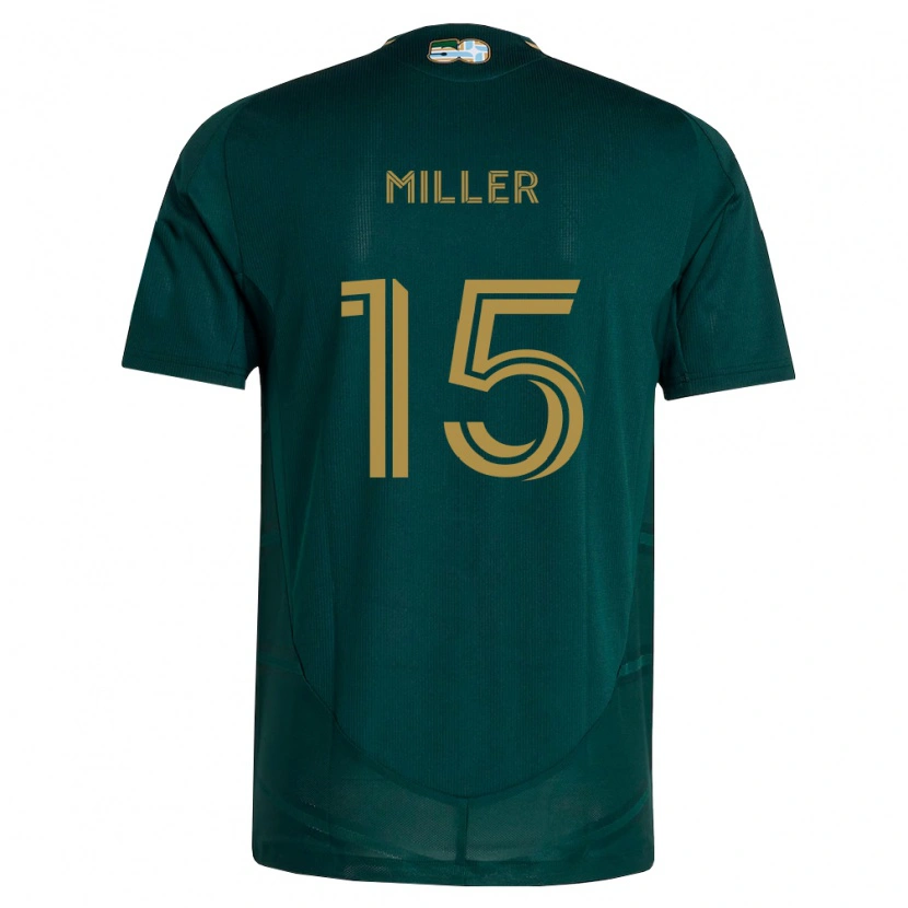 Danxen Hombre Camiseta Eric Miller #15 Verde Oscuro Marrón 1ª Equipación 2026/27 La Camisa México