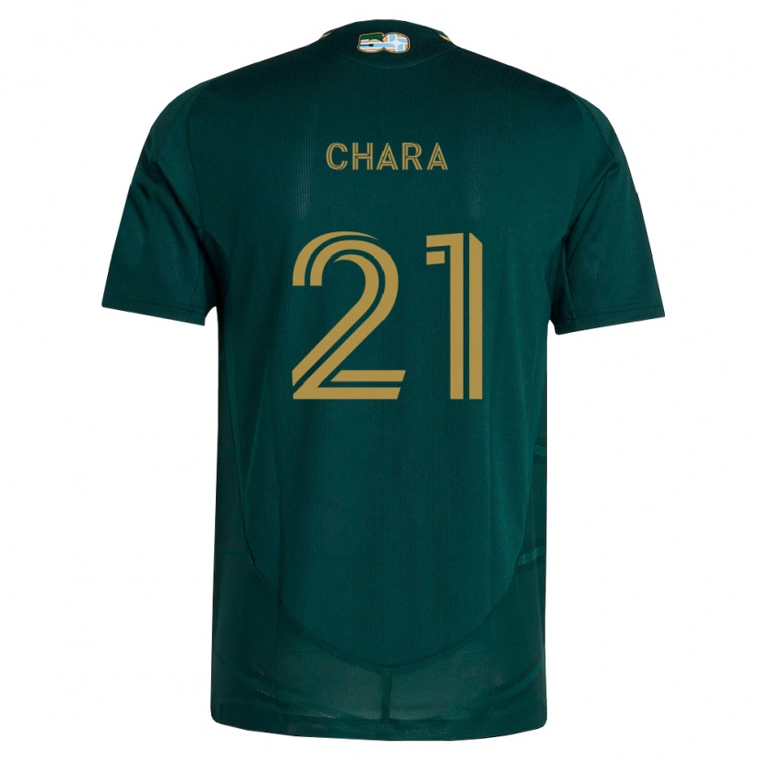 Danxen Hombre Camiseta Diego Chará #21 Verde Oscuro Marrón 1ª Equipación 2026/27 La Camisa México