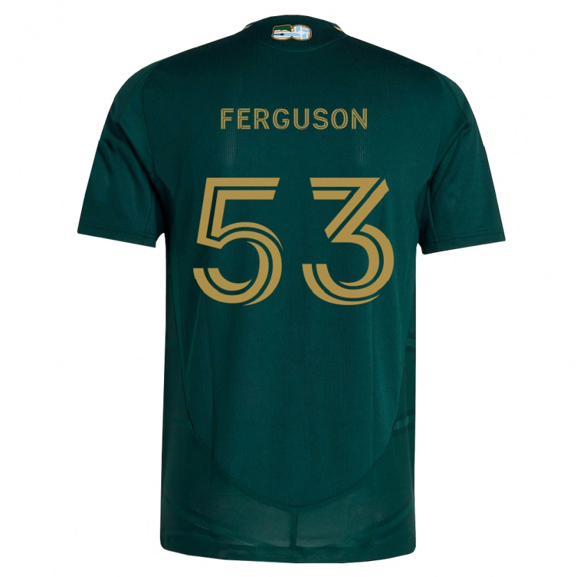 Danxen Hombre Camiseta Connor Ferguson #53 Verde Oscuro Marrón 1ª Equipación 2026/27 La Camisa México