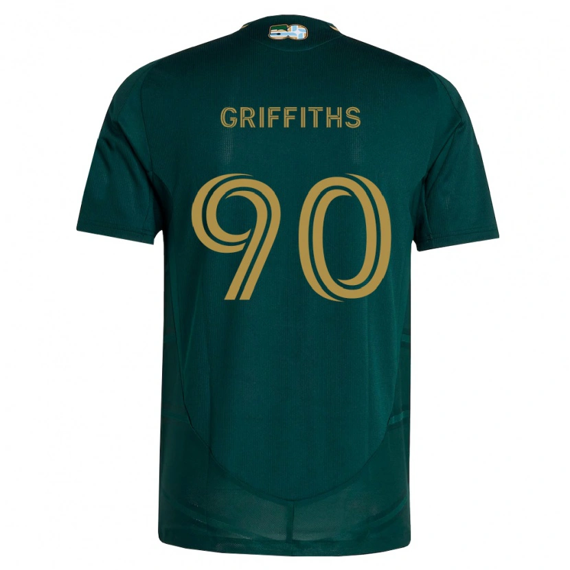 Danxen Hombre Camiseta Reo Griffiths #90 Verde Oscuro Marrón 1ª Equipación 2026/27 La Camisa México