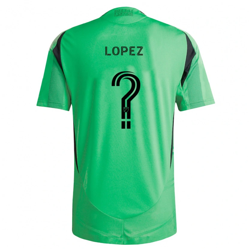 Danxen Hombre Camiseta Eric López #0 Verde Esmeralda Negro 1ª Equipación 2026/27 La Camisa México