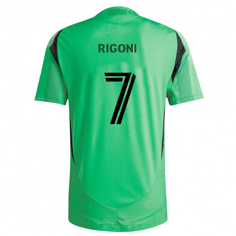 Danxen Hombre Camiseta Emiliano Rigoni #7 Verde Esmeralda Negro 1ª Equipación 2026/27 La Camisa México