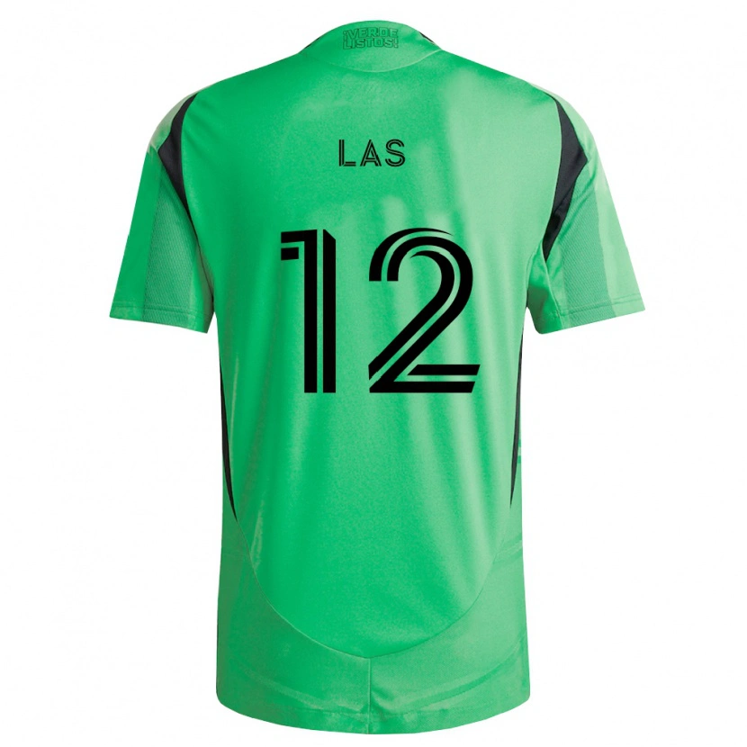 Danxen Hombre Camiseta Damian Las #12 Verde Esmeralda Negro 1ª Equipación 2026/27 La Camisa México