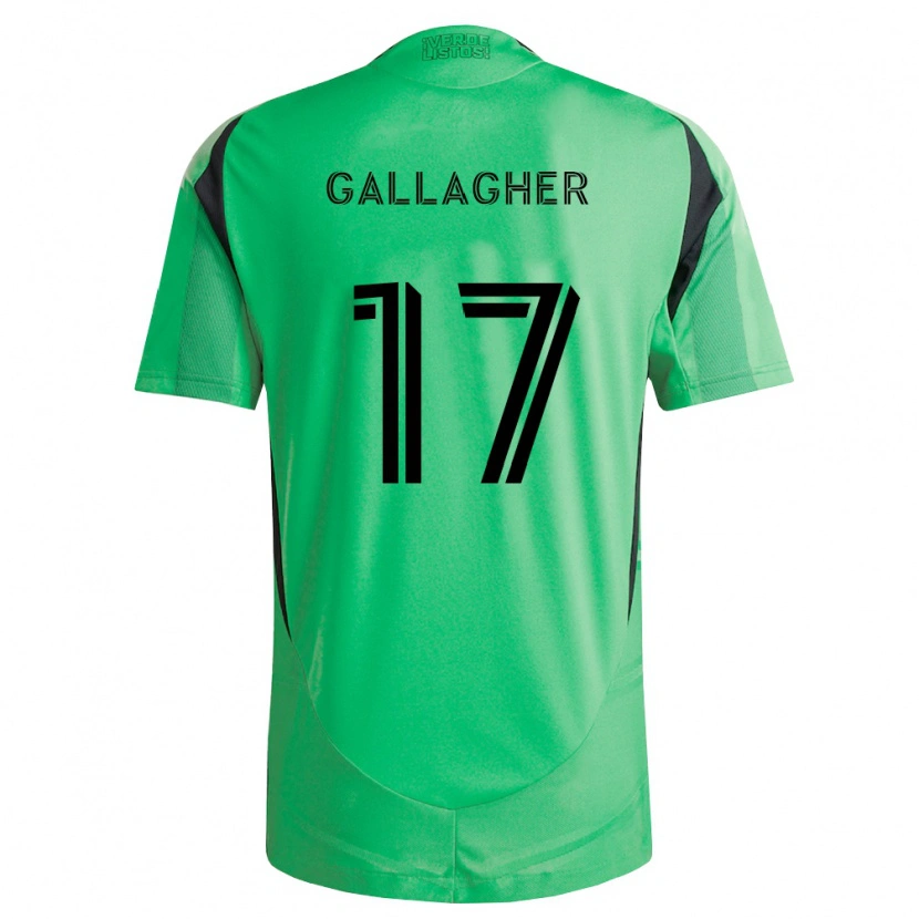 Danxen Hombre Camiseta Jon Gallagher #17 Verde Esmeralda Negro 1ª Equipación 2026/27 La Camisa México