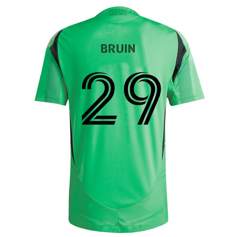 Danxen Hombre Camiseta Will Bruin #29 Verde Esmeralda Negro 1ª Equipación 2026/27 La Camisa México
